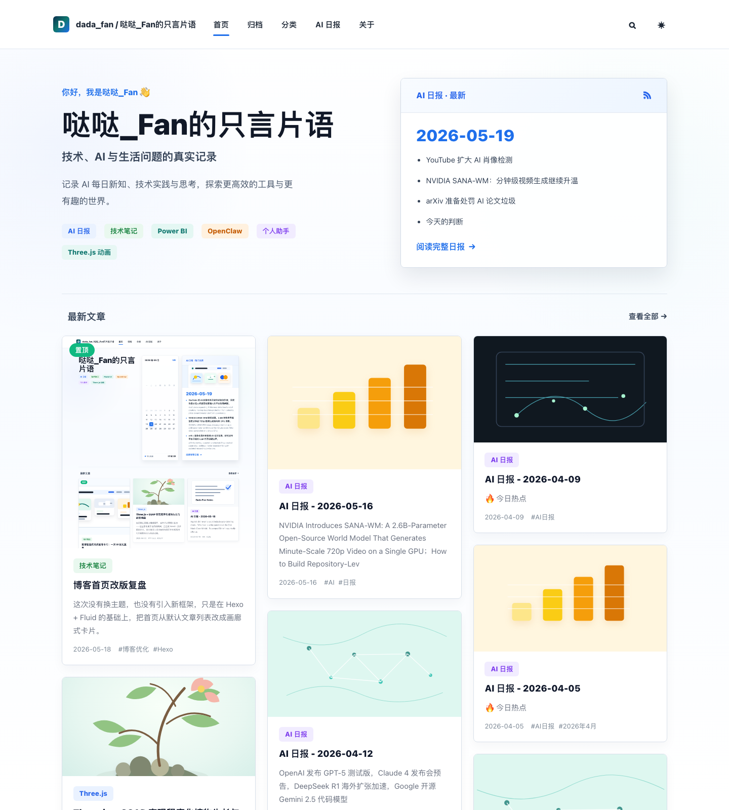 博客首页改版复盘