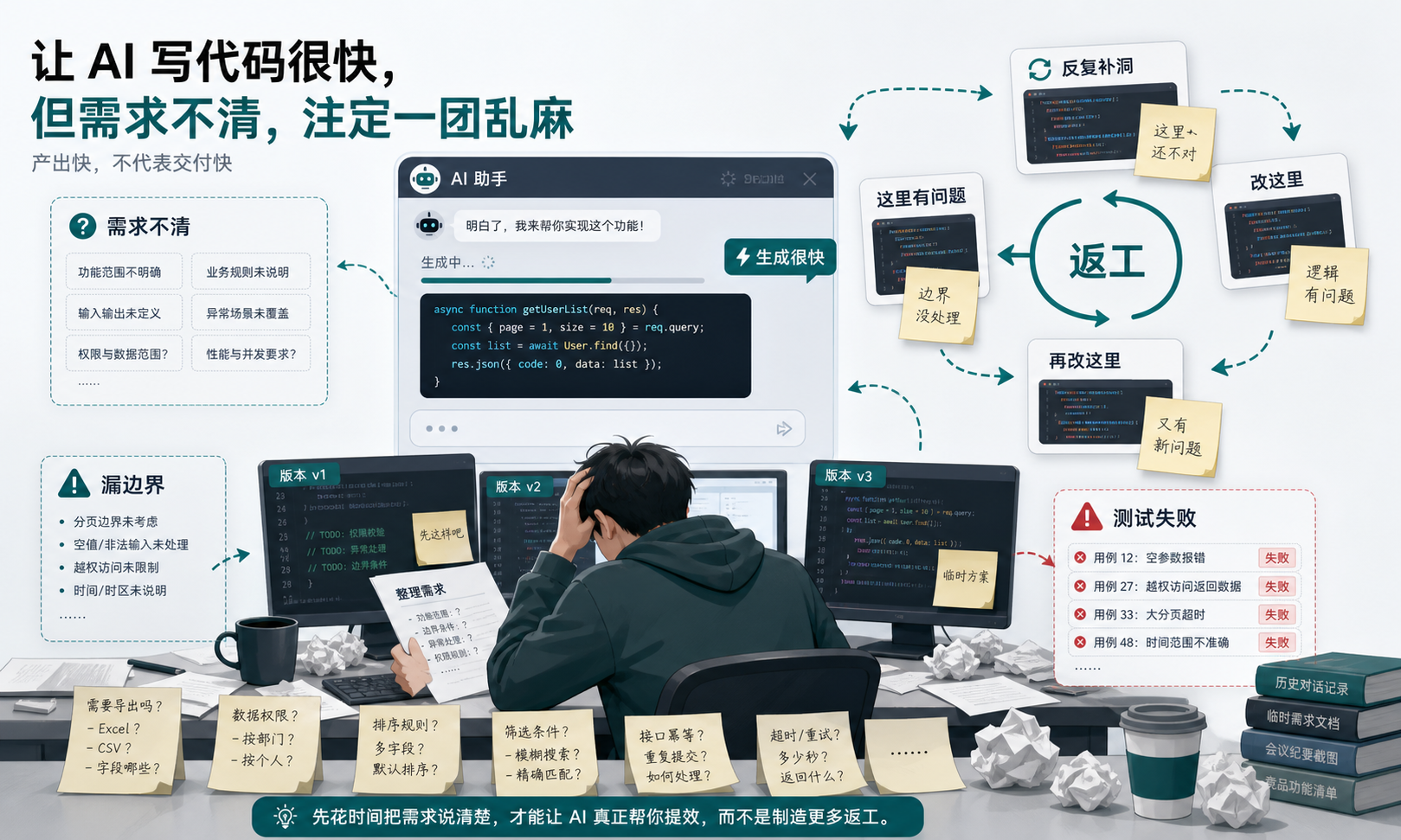AI 编程如果只有散乱 prompt，很容易在需求、代码和返工之间来回打转